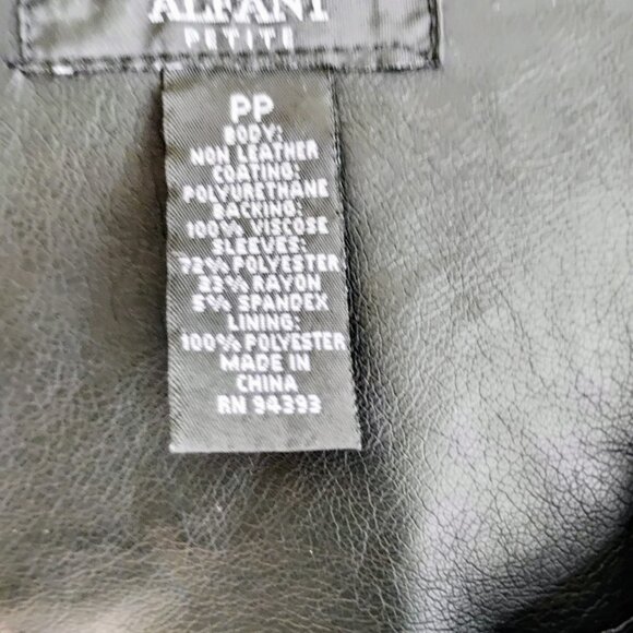 ALFANI Faux Leather Jacket - Picture 4 of 4